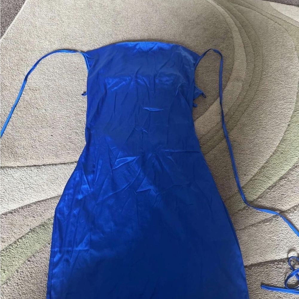 Elegant Blue Women's Dress